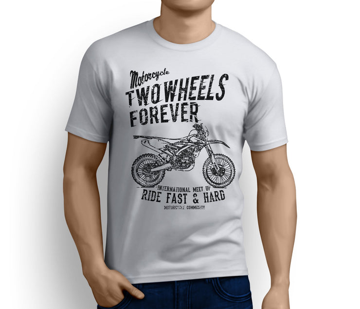 RH Illustration For A Yamaha WR450F Motorbike Fan T-shirt - Jaxon lee