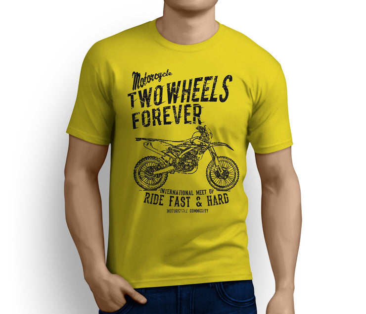 RH Illustration For A Yamaha WR450F Motorbike Fan T-shirt - Jaxon lee