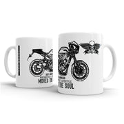 JL Illustration For A Yamaha XSR900 Abarth Motorbike Fan – Gift Mug
