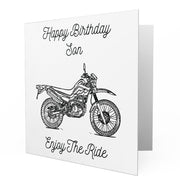 Jaxon Lee - Birthday Card for a Yamaha XT250 Motorbike fan