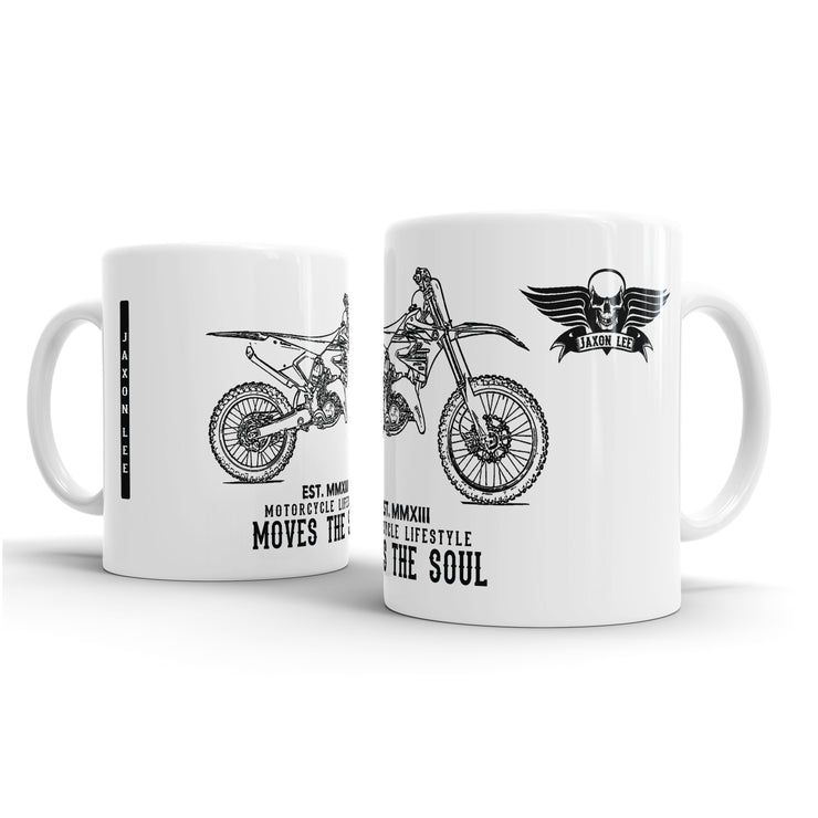 JL Illustration For A Yamaha YZ125 2017 Motorbike Fan – Gift Mug