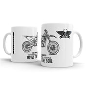 JL Illustration For A Yamaha YZ250 2017 Motorbike Fan – Gift Mug