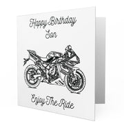 Jaxon Lee - Birthday Card for a Yamaha YZF-R1 2013 Motorbike fan