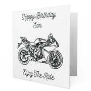 Jaxon Lee - Birthday Card for a Yamaha YZF-R1 2014 Motorbike fan