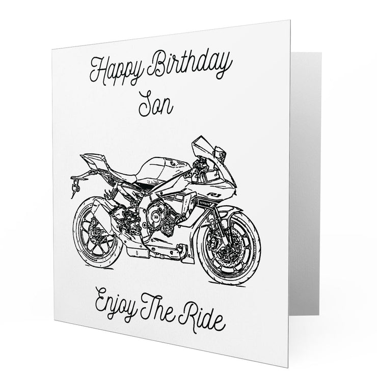 Jaxon Lee - Birthday Card for a Yamaha YZF-R1 2016 Special Edition Motorbike fan