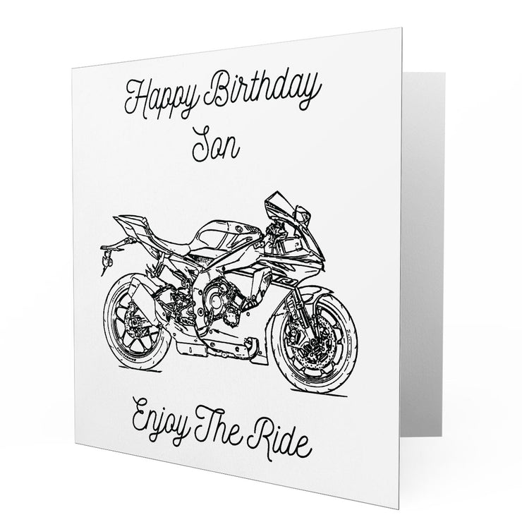 Jaxon Lee - Birthday Card for a Yamaha YZF-R1 2017 Motorbike fan