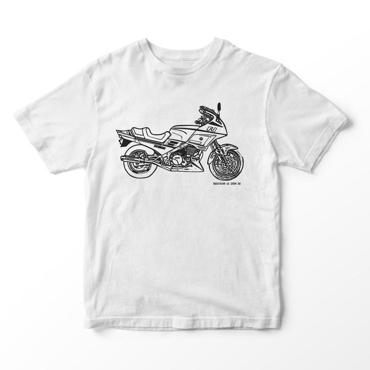 JL Illustration For A Yamaha FJ1200 3CV Motorbike Fan T-shirt