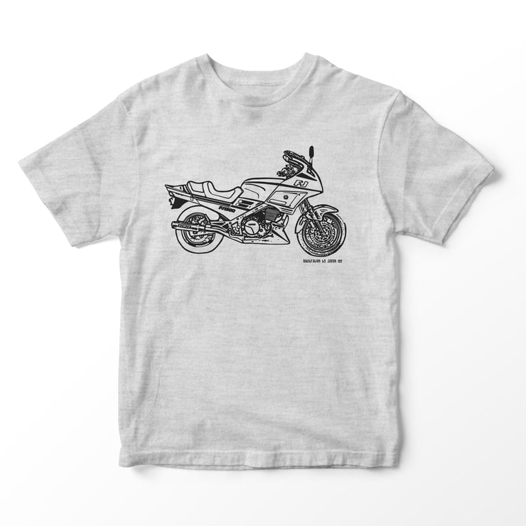 JL Illustration For A Yamaha FJ1200 3CV Motorbike Fan T-shirt