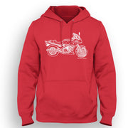 JL Illustration For A Yamaha FJ1200 3CV Motorbike Fan Hoodie