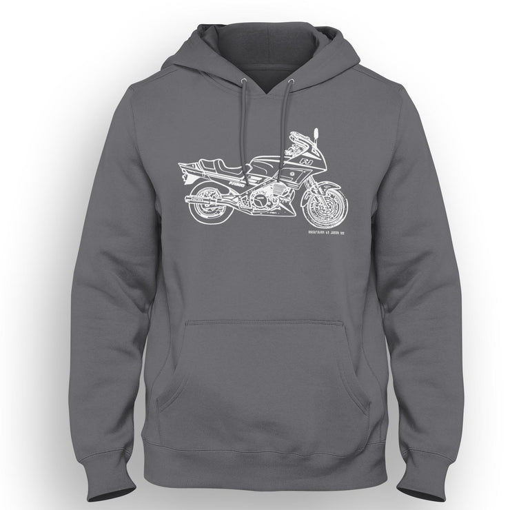 JL Illustration For A Yamaha FJ1200 3CV Motorbike Fan Hoodie