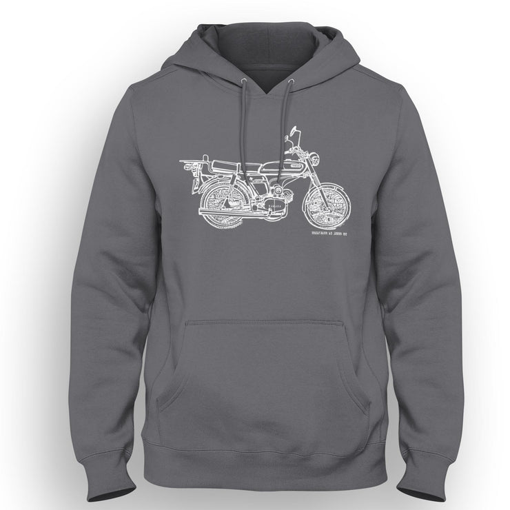 JL Illustration For A Yamaha FS1E 50 | 2.0 | Motorcar Fan Hoodie