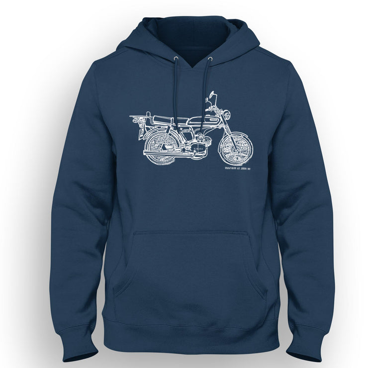 JL Illustration For A Yamaha FS1E 50 | 2.0 | Motorcar Fan Hoodie