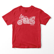 JL Illustration For A Yamaha FZS 600 Fazer Motorbike Fan T-shirt