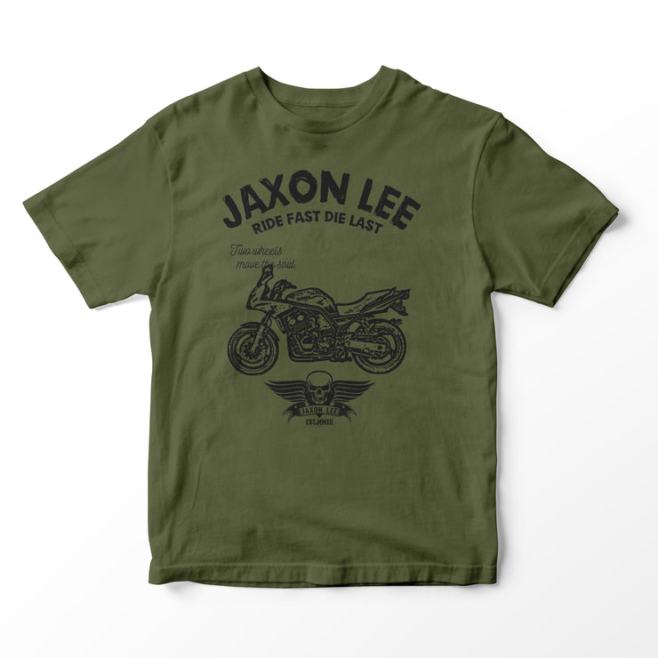 JL Ride Illustration for a Yamaha FZS 600 Fazer Motorbike fan T-shirt