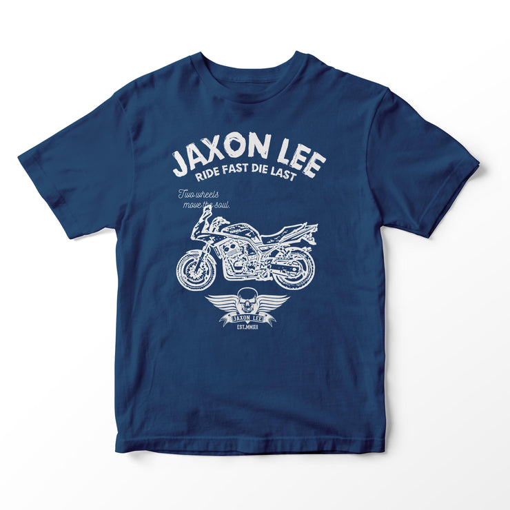 JL Ride Illustration for a Yamaha FZS 600 Fazer Motorbike fan T-shirt