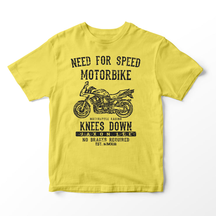 JL Speed Illustration for a Yamaha FZS 600 Fazer Motorbike fan T-shirt