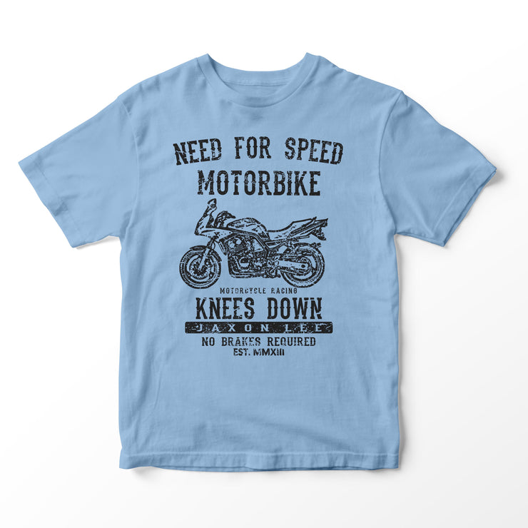 JL Speed Illustration for a Yamaha FZS 600 Fazer Motorbike fan T-shirt