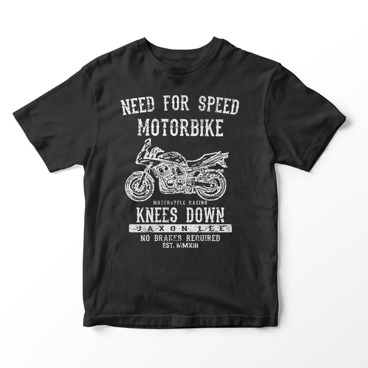 JL Speed Illustration for a Yamaha FZS 600 Fazer Motorbike fan T-shirt