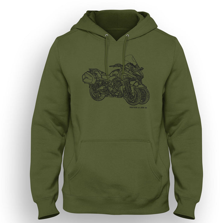 JL Illustration For A Yamaha Niken Motorbike Fan Hoodie