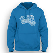 JL Illustration For A Yamaha Niken Motorbike Fan Hoodie