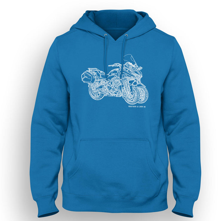 JL Illustration For A Yamaha Niken Motorbike Fan Hoodie