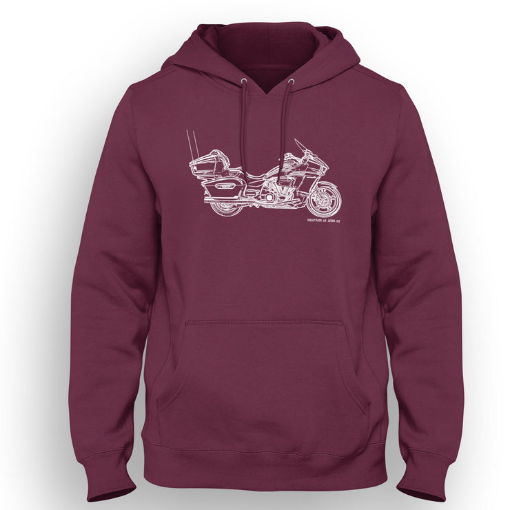 JL Illustration For A Yamaha Star Venture Motorbike Fan Hoodie