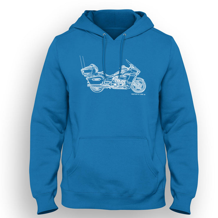 JL Illustration For A Yamaha Star Venture Motorbike Fan Hoodie