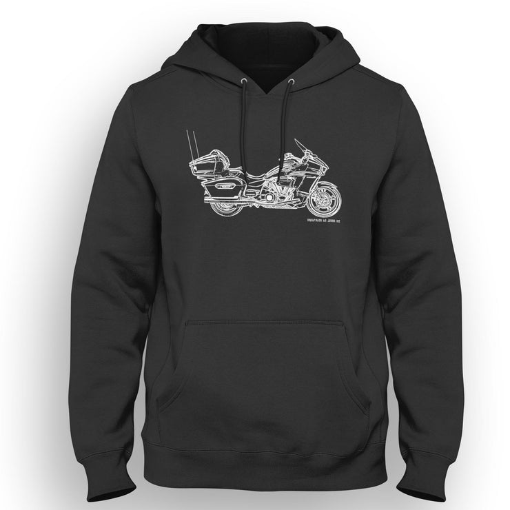 JL Illustration For A Yamaha Star Venture Motorbike Fan Hoodie