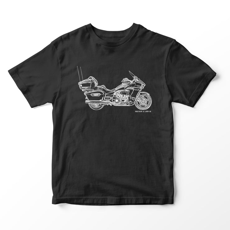 JL Illustration For A Yamaha Start Venture Motorbike Fan T-shirt