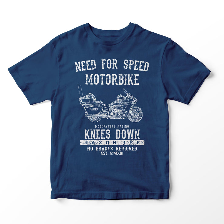 JL Speed Illustration for a Yamaha Star Venture Motorbike fan T-shirt