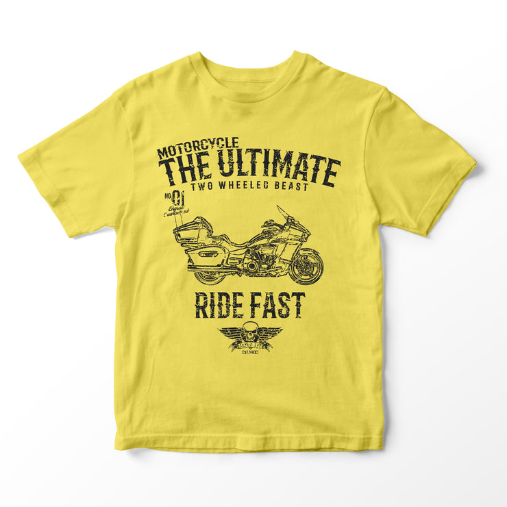 JL Ultimate Illustration for a Yamaha Star Venture Motorbike fan T-shirt
