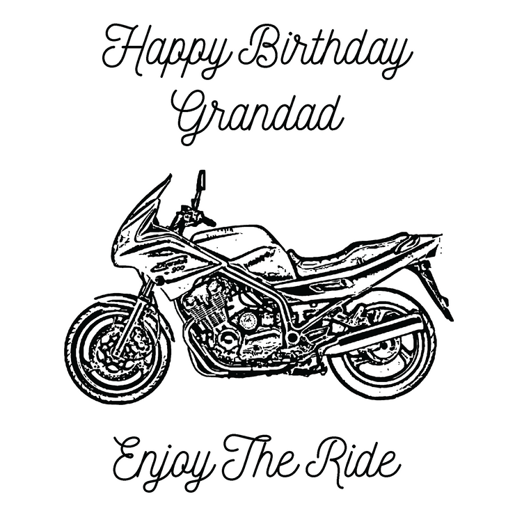 Jaxon Lee - Birthday Card for a Yamaha XJ900S Diversion Motorbike fan