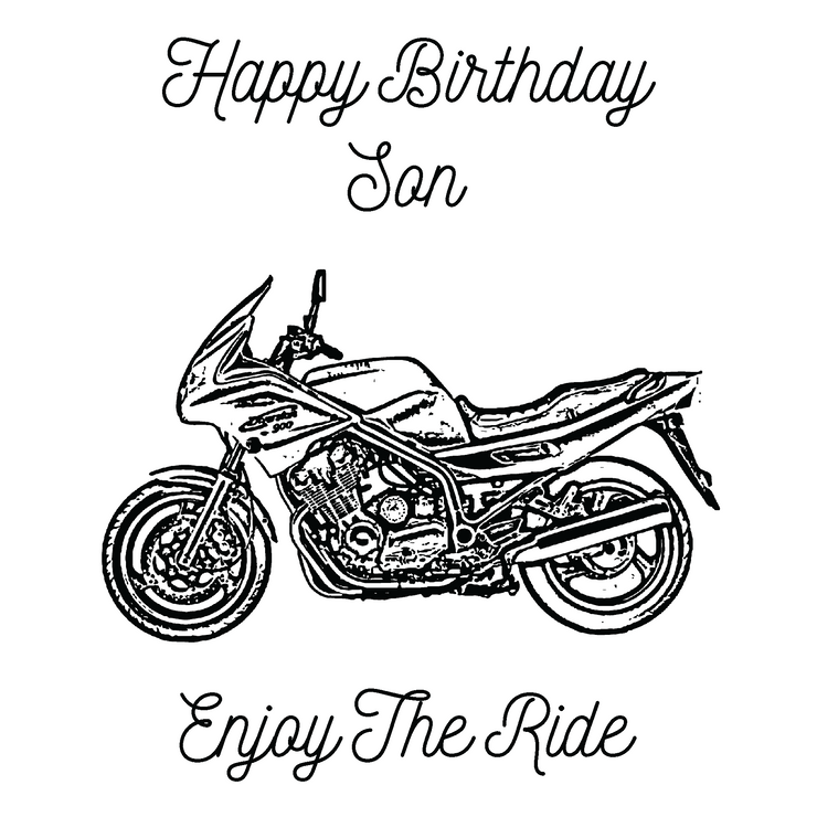 Jaxon Lee - Birthday Card for a Yamaha XJ900S Diversion Motorbike fan