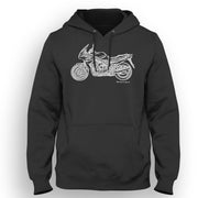 JL Illustration For A Yamaha XJ900S Diversion Motorbike Fan Hoodie