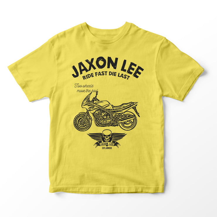 JL Ride Illustration for a Yamaha XJ900S Diversion Motorbike fan T-shirt