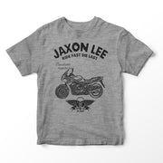 JL Ride Illustration for a Yamaha XJ900S Diversion Motorbike fan T-shirt