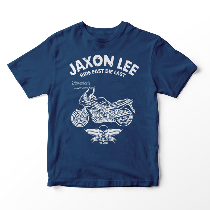 JL Ride Illustration for a Yamaha XJ900S Diversion Motorbike fan T-shirt