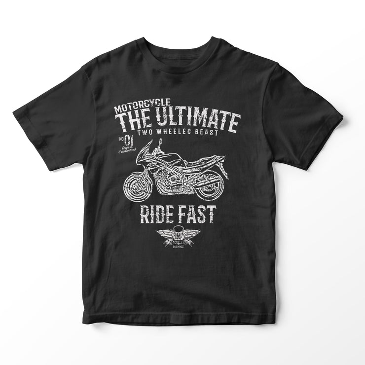 JL Ultimate Illustration for a Yamaha XJ900S Diversion Motorbike fan T-shirt