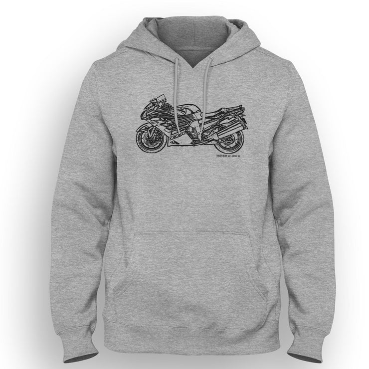 JL Illustration For A Kawasaki ZZR1400 Motorbike Fan Hoodie