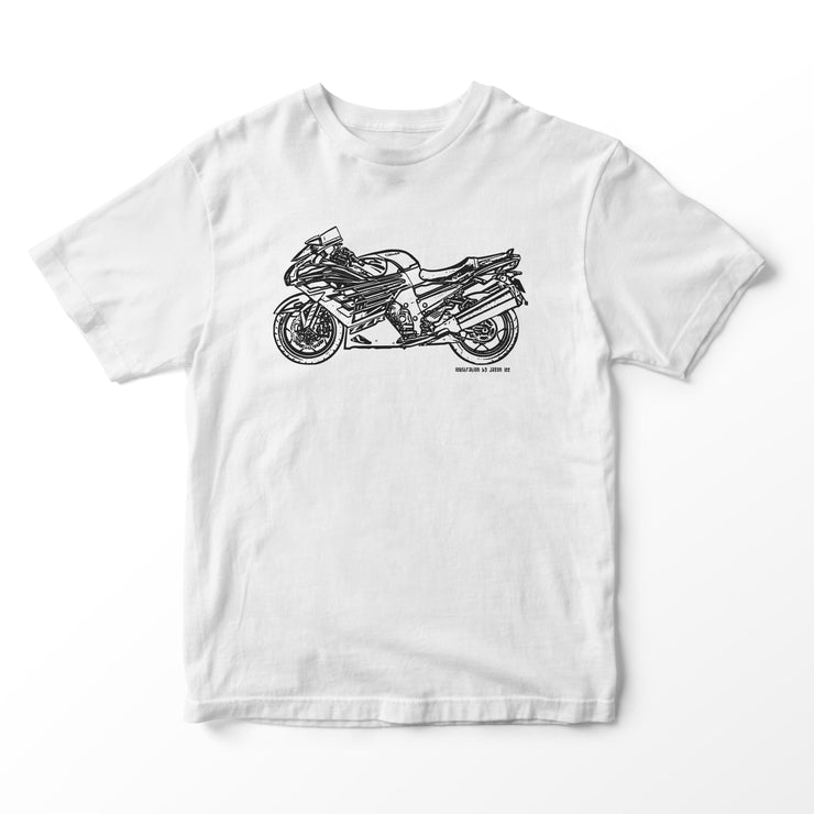 JL Illustration For A Kawasaki ZZR1400 Motorbike Fan T-shirt