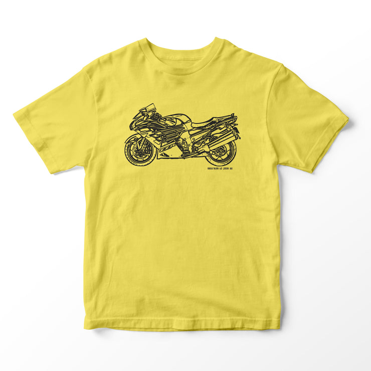 JL Illustration For A Kawasaki ZZR1400 Motorbike Fan T-shirt