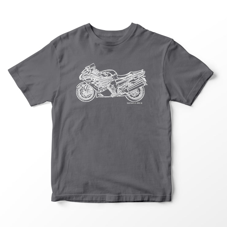 JL Illustration For A Kawasaki ZZR1400 Motorbike Fan T-shirt