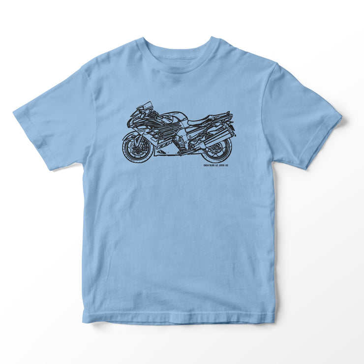 JL Illustration For A Kawasaki ZZR1400 Motorbike Fan T-shirt