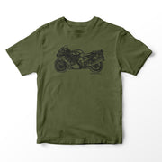 JL Illustration For A Kawasaki ZZR1400 Motorbike Fan T-shirt