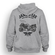 JL Ride Illustration For A Kawasaki ZZR1400 Motorbike Fan Hoodie