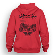 JL Ride Illustration For A Kawasaki ZZR1400 Motorbike Fan Hoodie