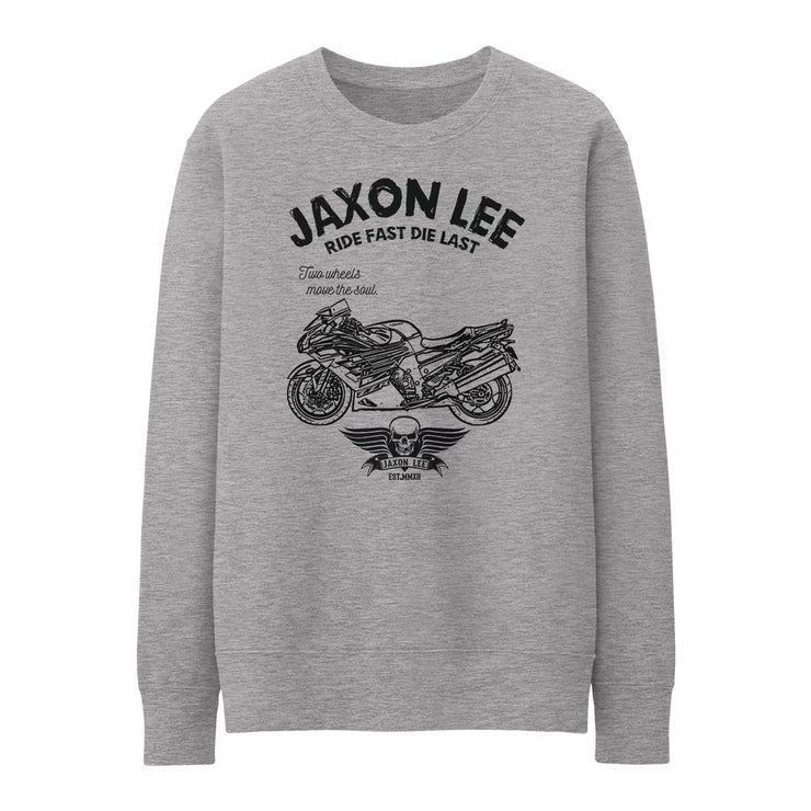 JL Ride Illustration for a Kawasaki ZZR1400 Motorbike fan Jumper