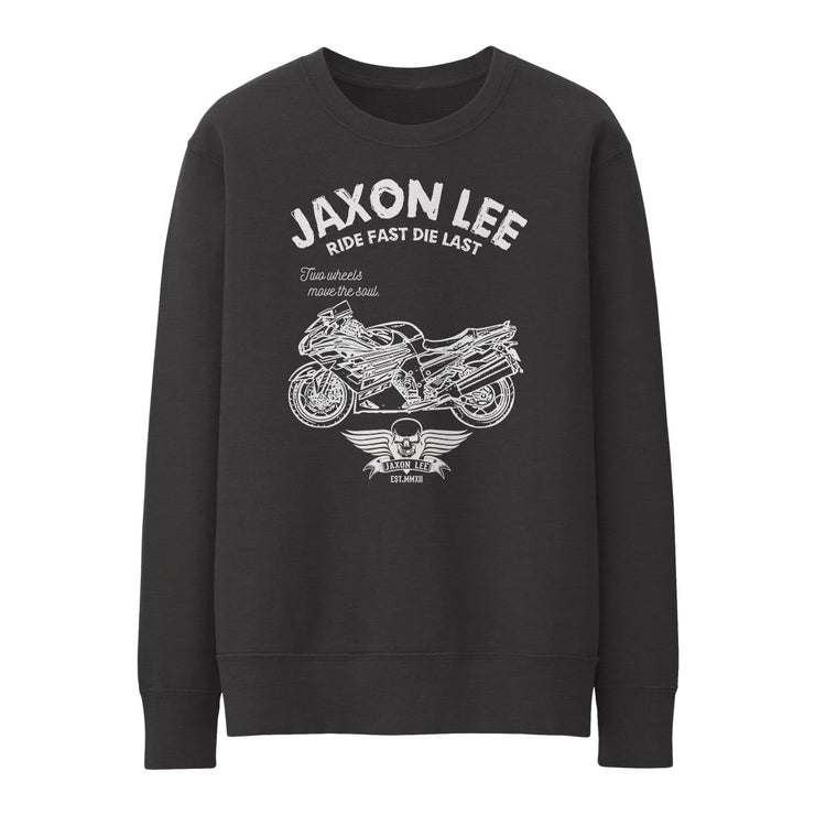 JL Ride Illustration for a Kawasaki ZZR1400 Motorbike fan Jumper