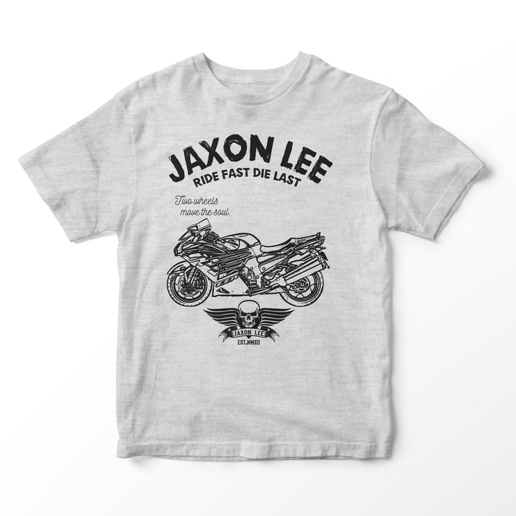 JL Ride Illustration for a Kawasaki ZZR1400 Motorbike fan T-shirt