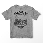 JL Ride Illustration for a Kawasaki ZZR1400 Motorbike fan T-shirt